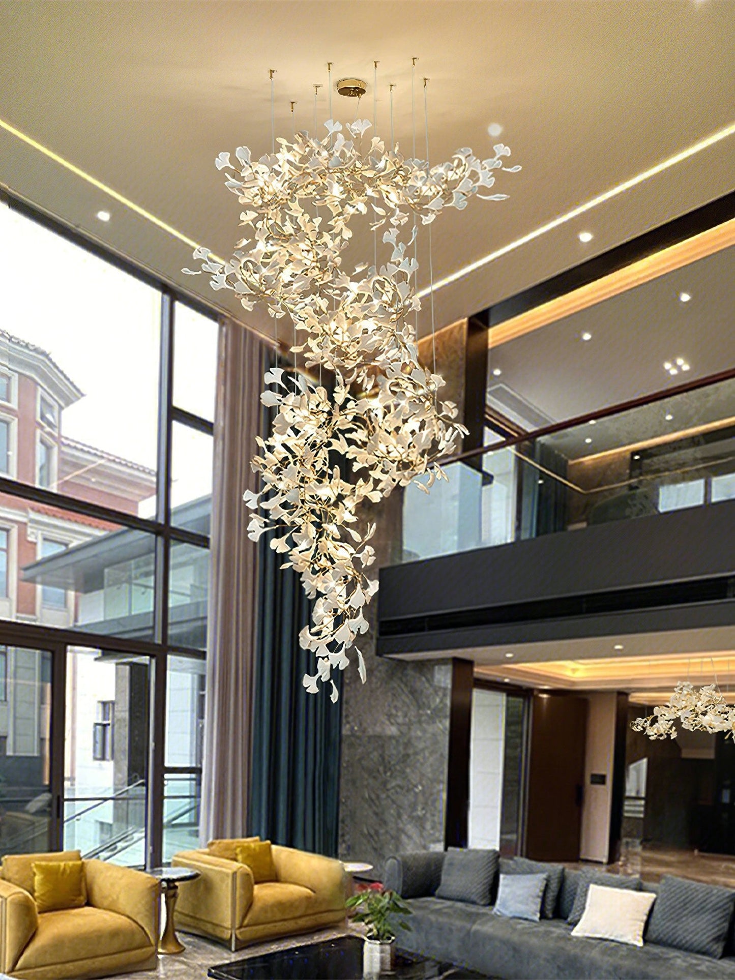 Gingko Ceiling fixture Chandelier F