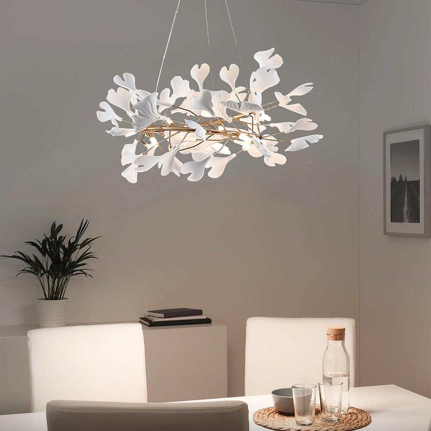 Gingko Ceiling fixture Chandelier U