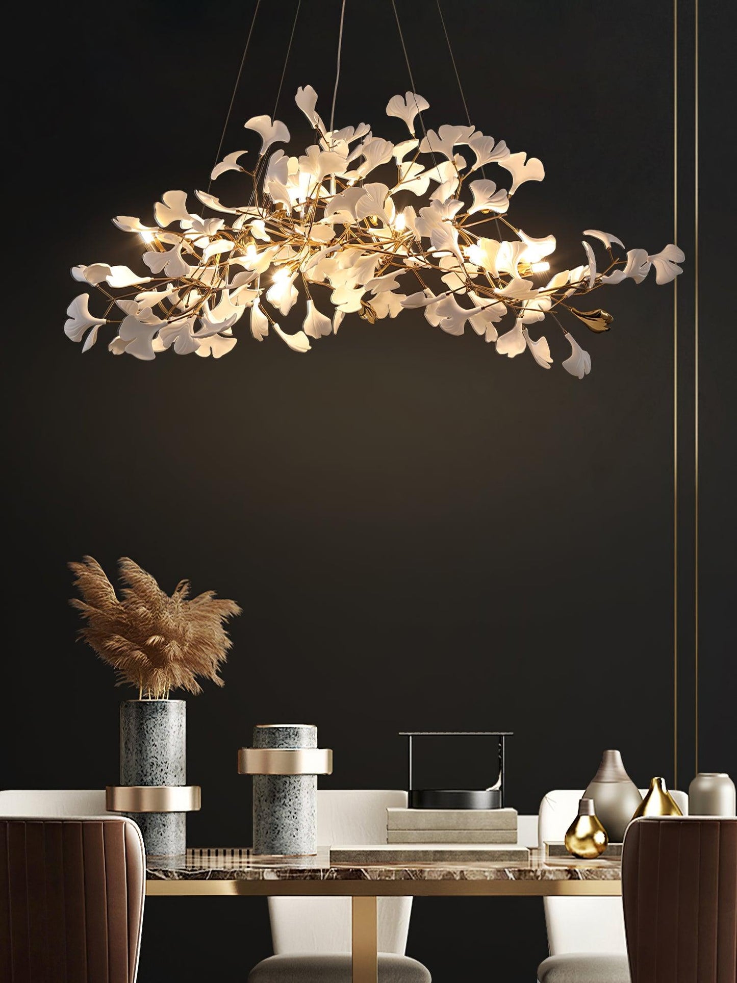 Gingko Ceiling fixture Chandelier N