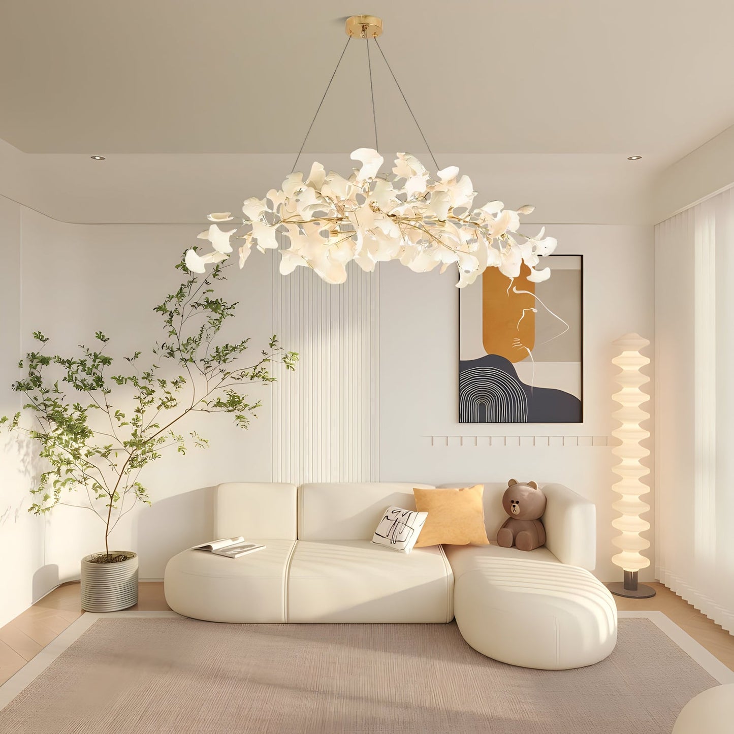 Gingko Ceiling fixture Chandelier N