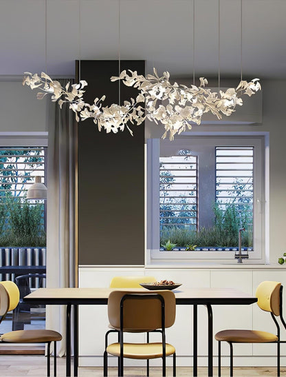 Double Layer Combination Gingko Crown Chandelier