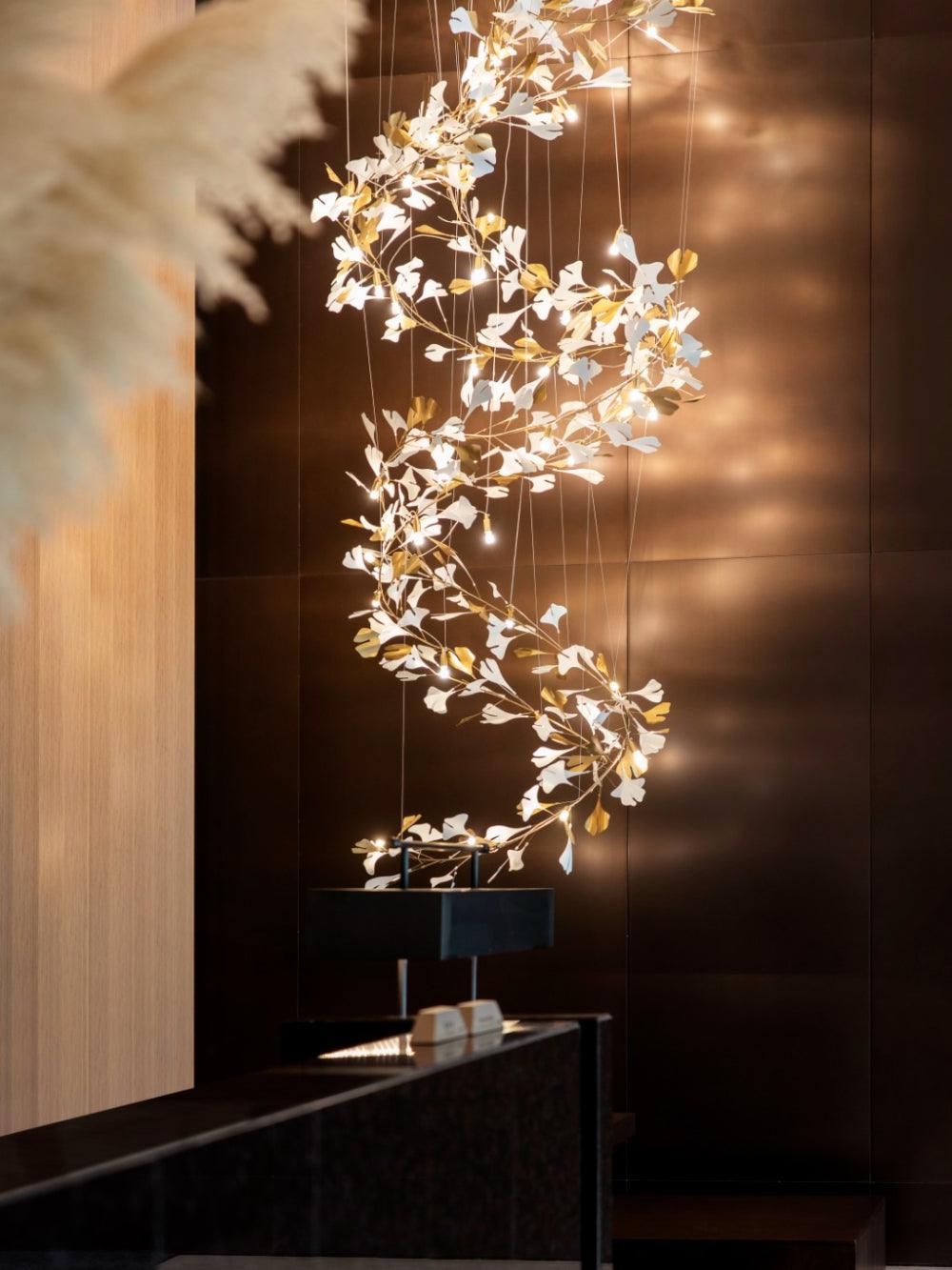 Gingko Ceiling fixture Chandelier F