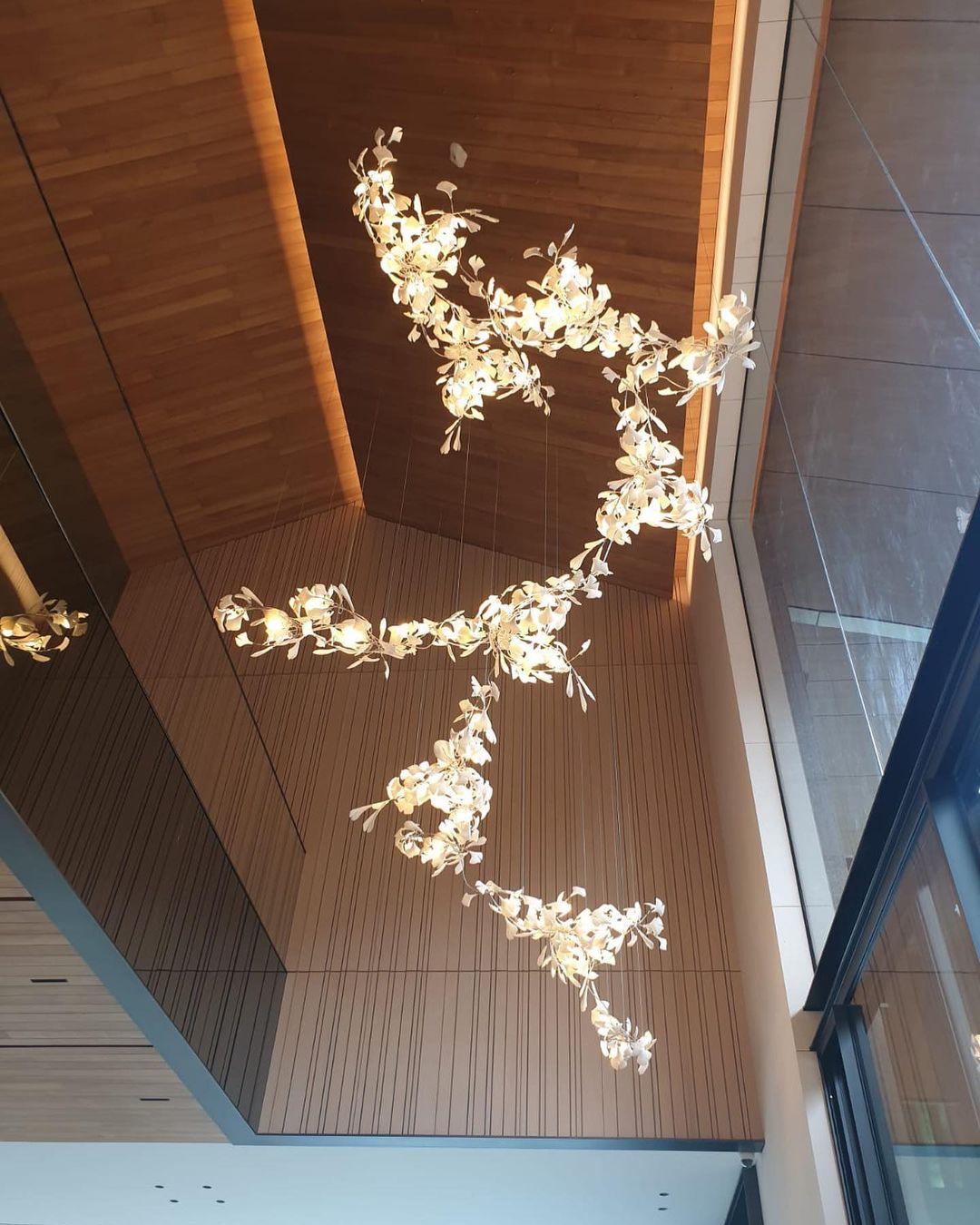 Gingko Ceiling fixture Chandelier F