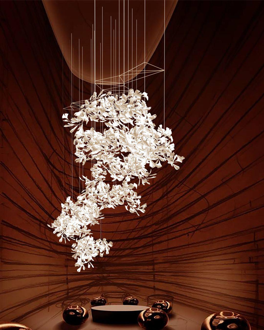 Gingko Ceiling fixture Chandelier F