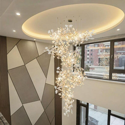 Gingko Combination Gasolier Chandelier