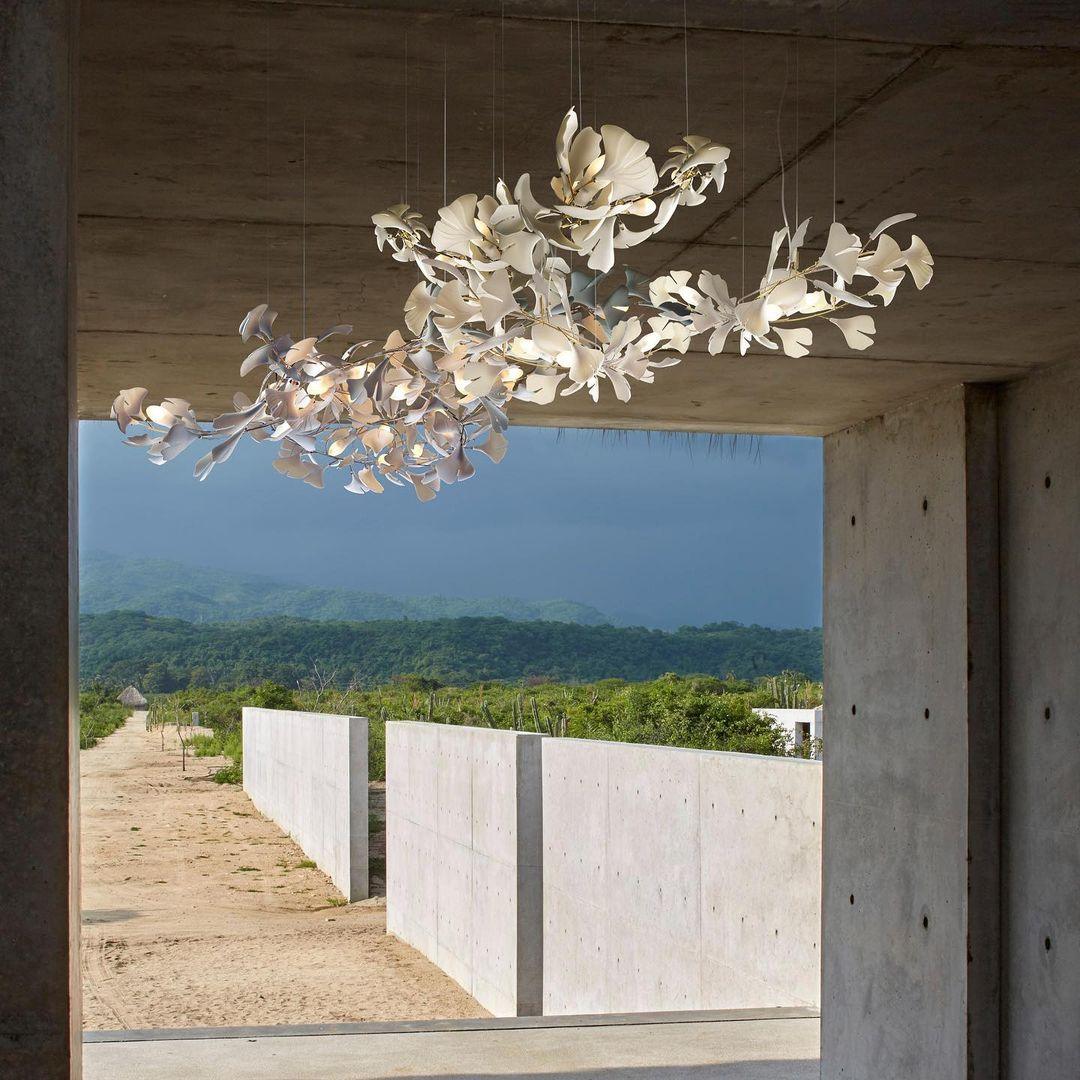 Gingko Ceiling fixture Chandelier E