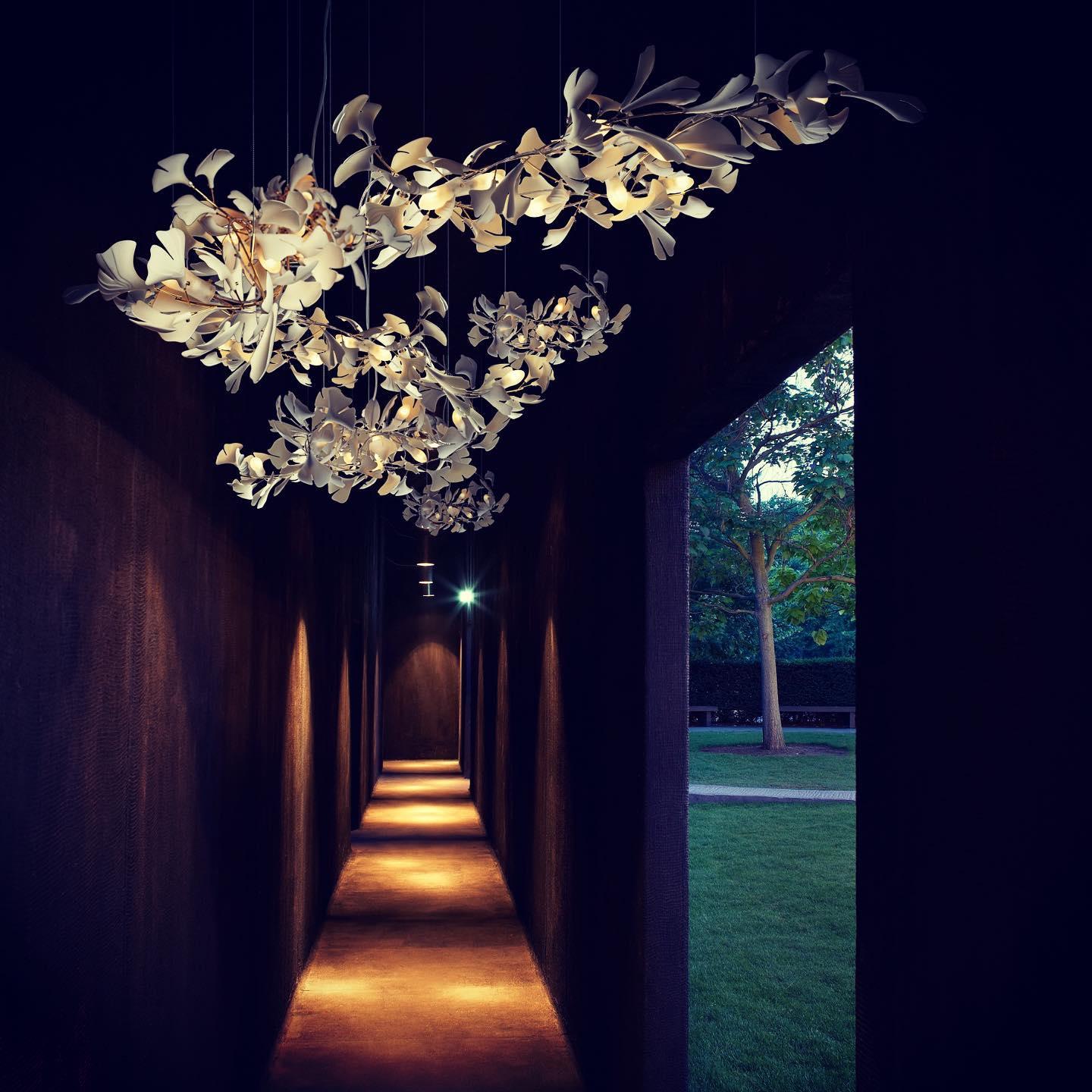 Gingko Ceiling fixture Chandelier E