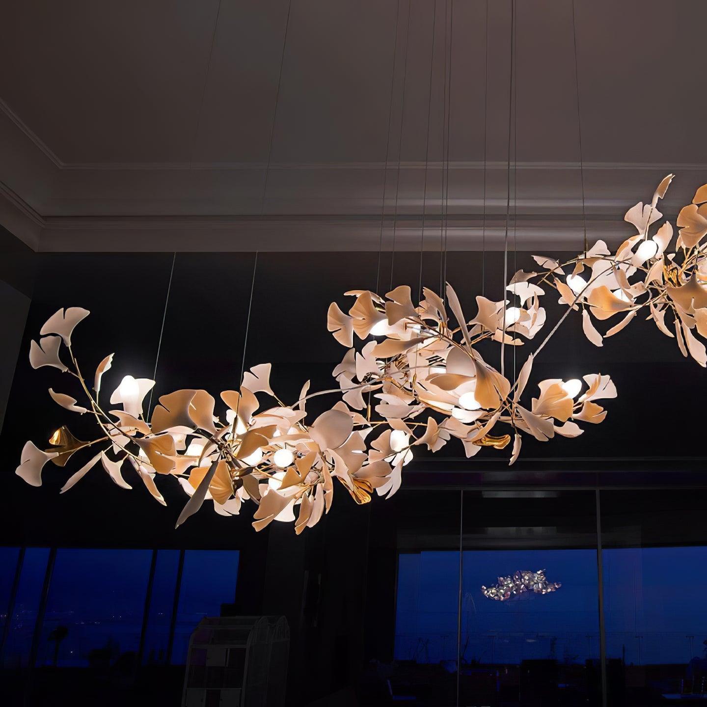 Gingko Ceiling fixture Chandelier E