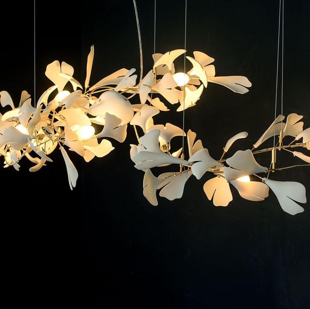 Gingko Ceiling fixture Chandelier E