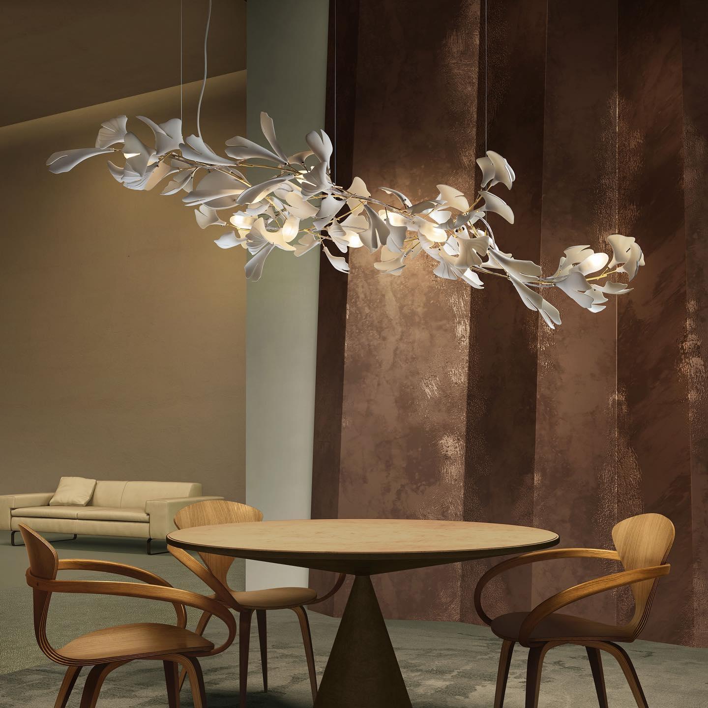 Gingko Ceiling fixture Chandelier E