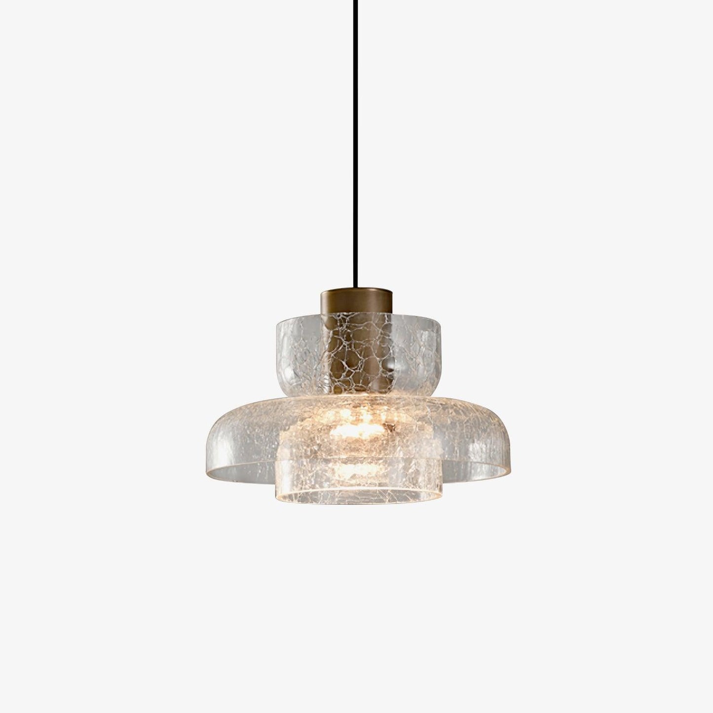 Glacier Crackle Glass Droplight Pendant Lamp