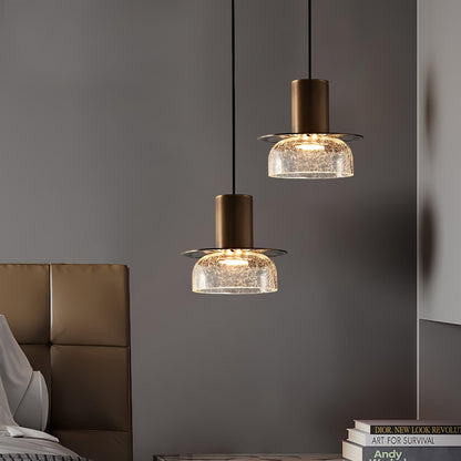 Glacier Crackle Glass Droplight Pendant Lamp