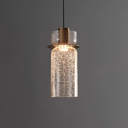 Glacier Crackle Glass Droplight Pendant Lamp