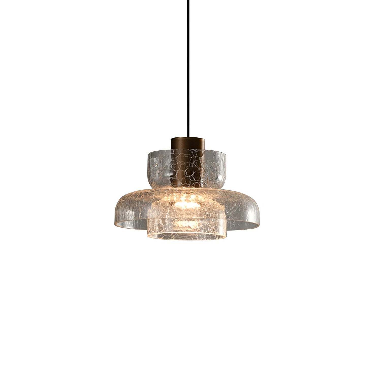 Glacier Crackle Glass Droplight Pendant Lamp