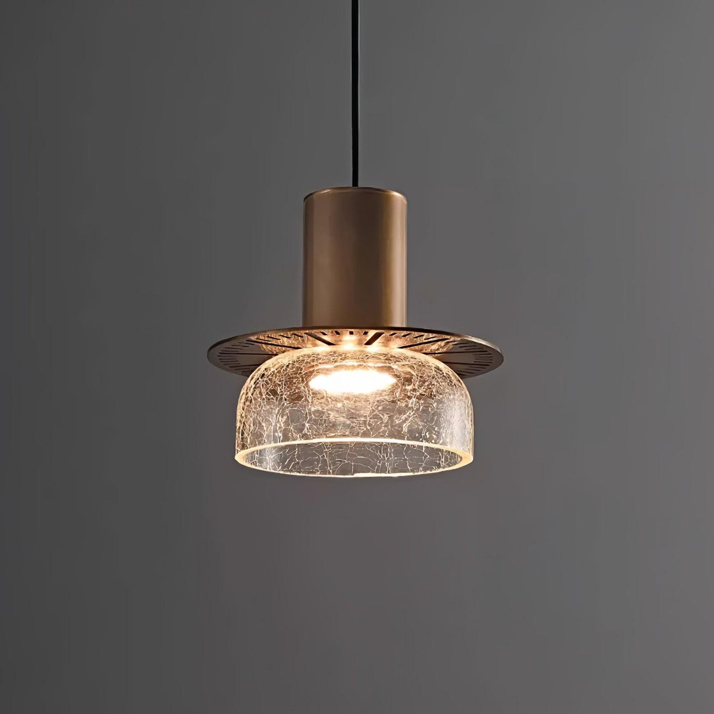 Glacier Crackle Glass Droplight Pendant Lamp