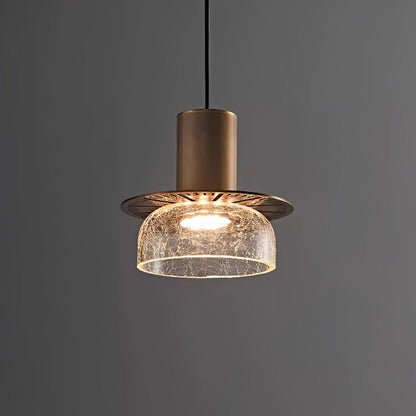 Glacier Crackle Glass Droplight Pendant Lamp