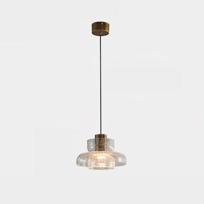 Glacier Crackle Glass Droplight Pendant Lamp