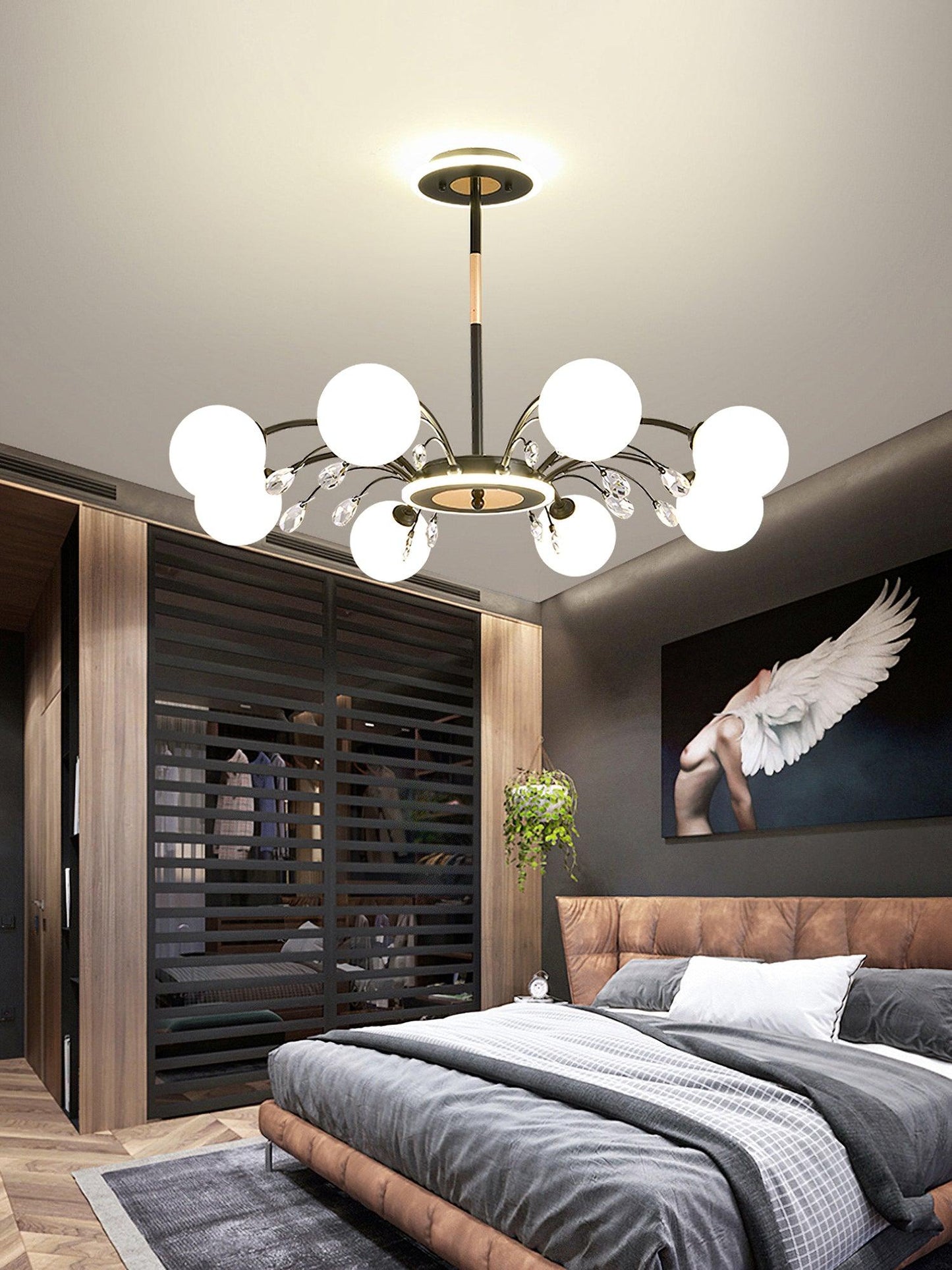 Glamorous Glass Raindrop Pendant light Chandeliers