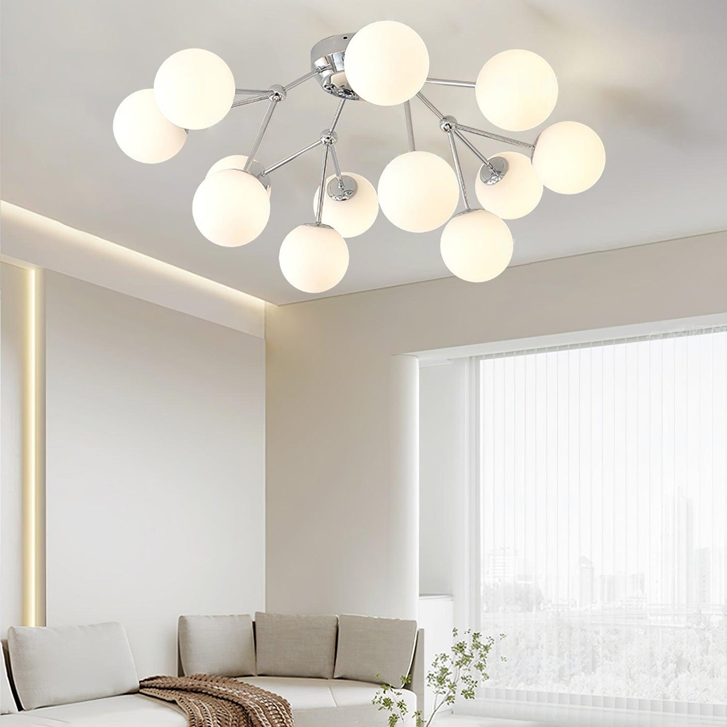 Glass Balls Cluster Ceiling-mounted light Ceiling Lamp