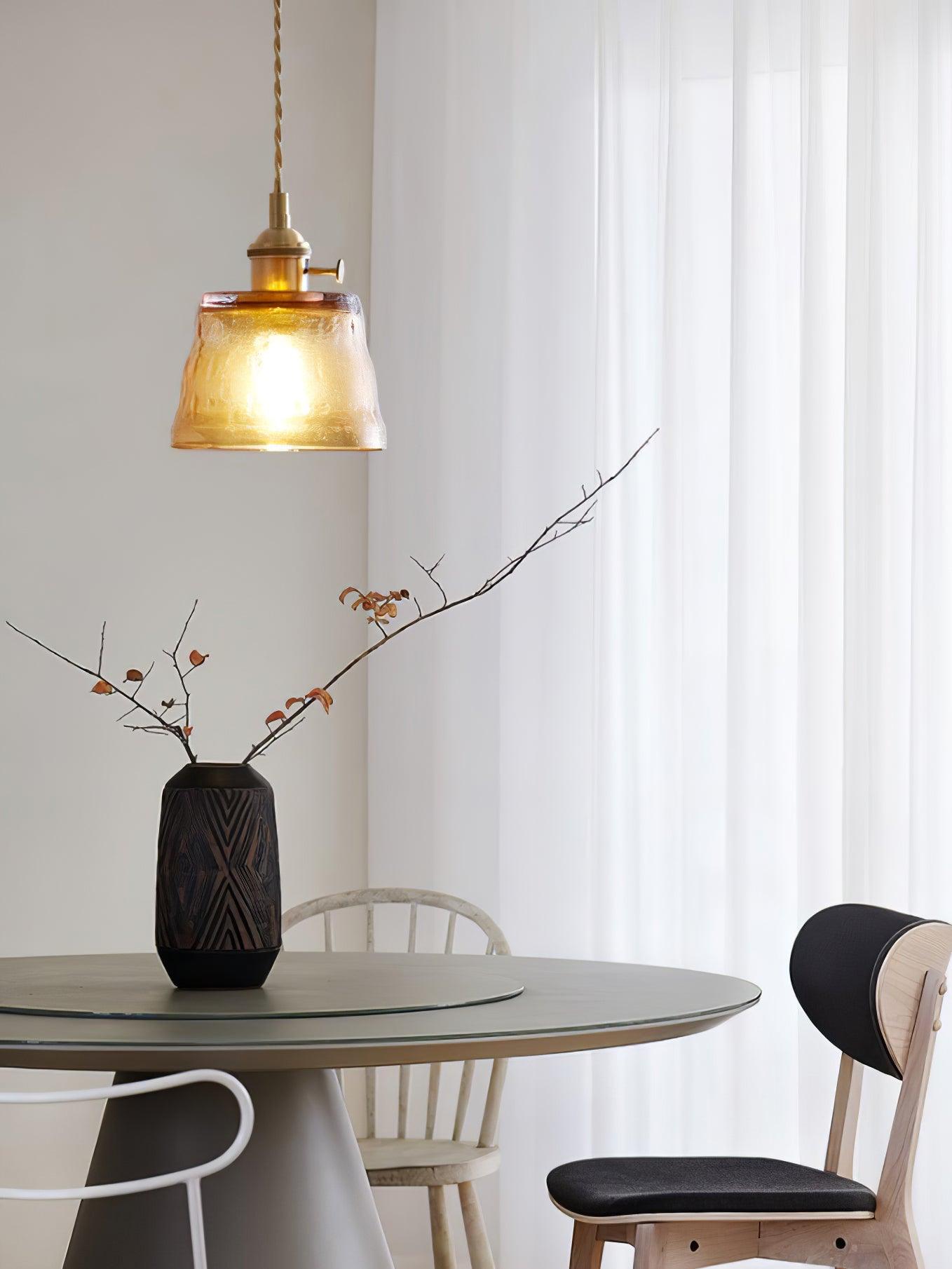 Glass Cup Droplight Pendant Lamp