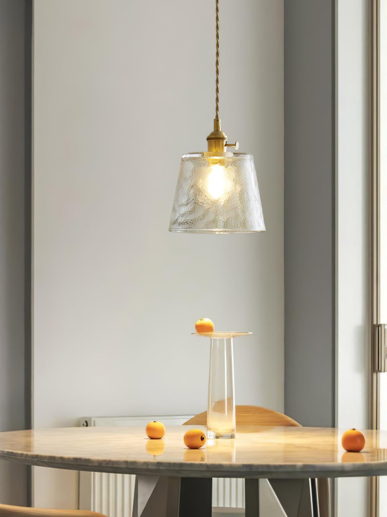 Glass Cup Droplight Pendant Lamp