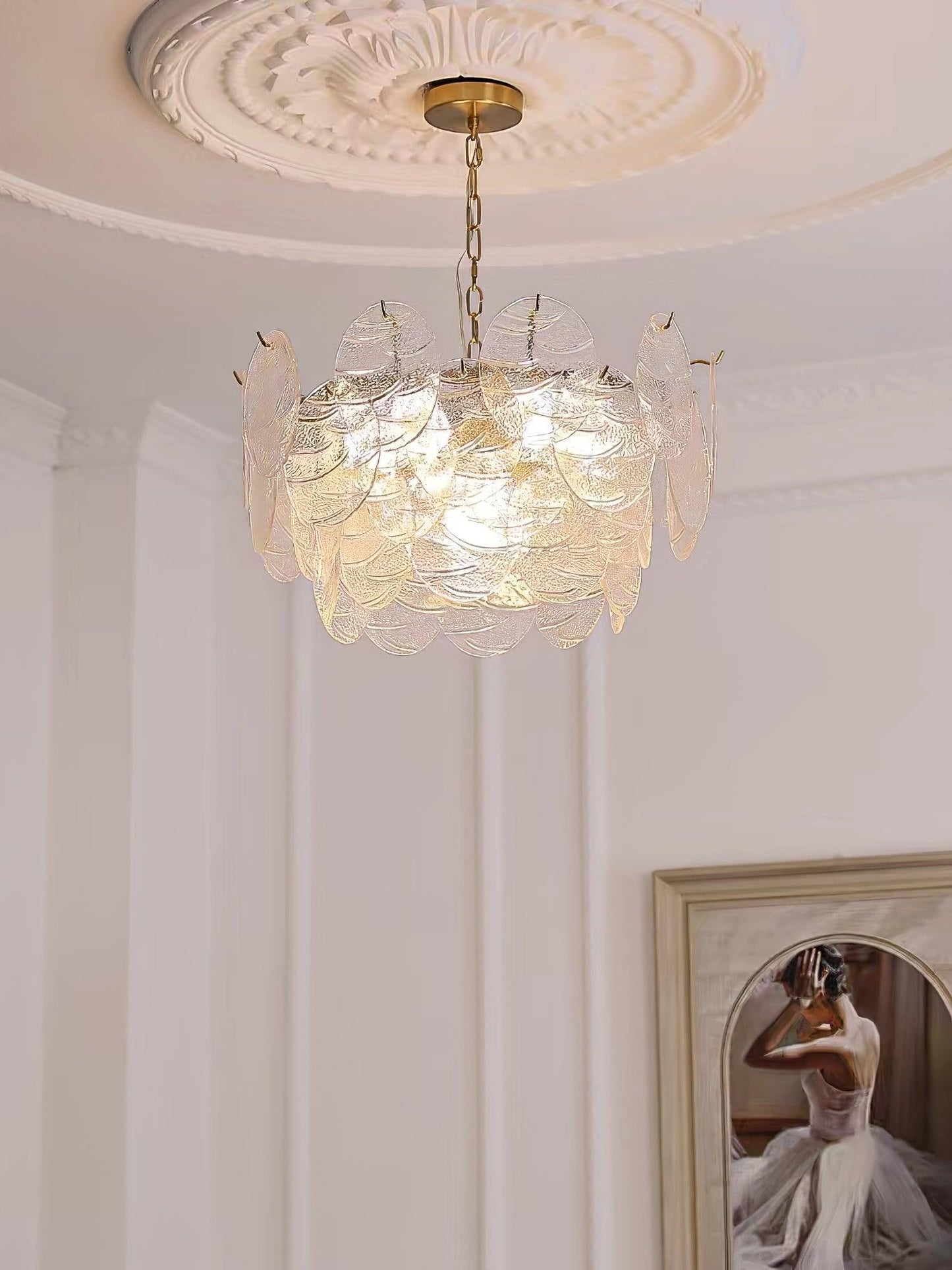 Glass Disc Ceiling fixture Chandelier