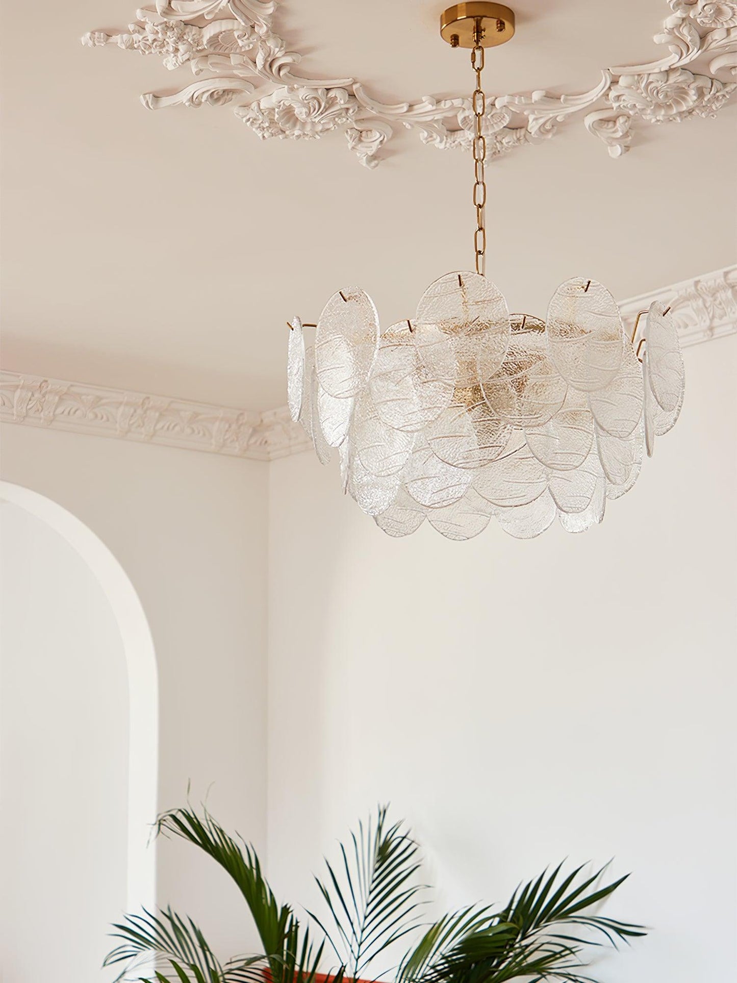 Glass Disc Ceiling fixture Chandelier