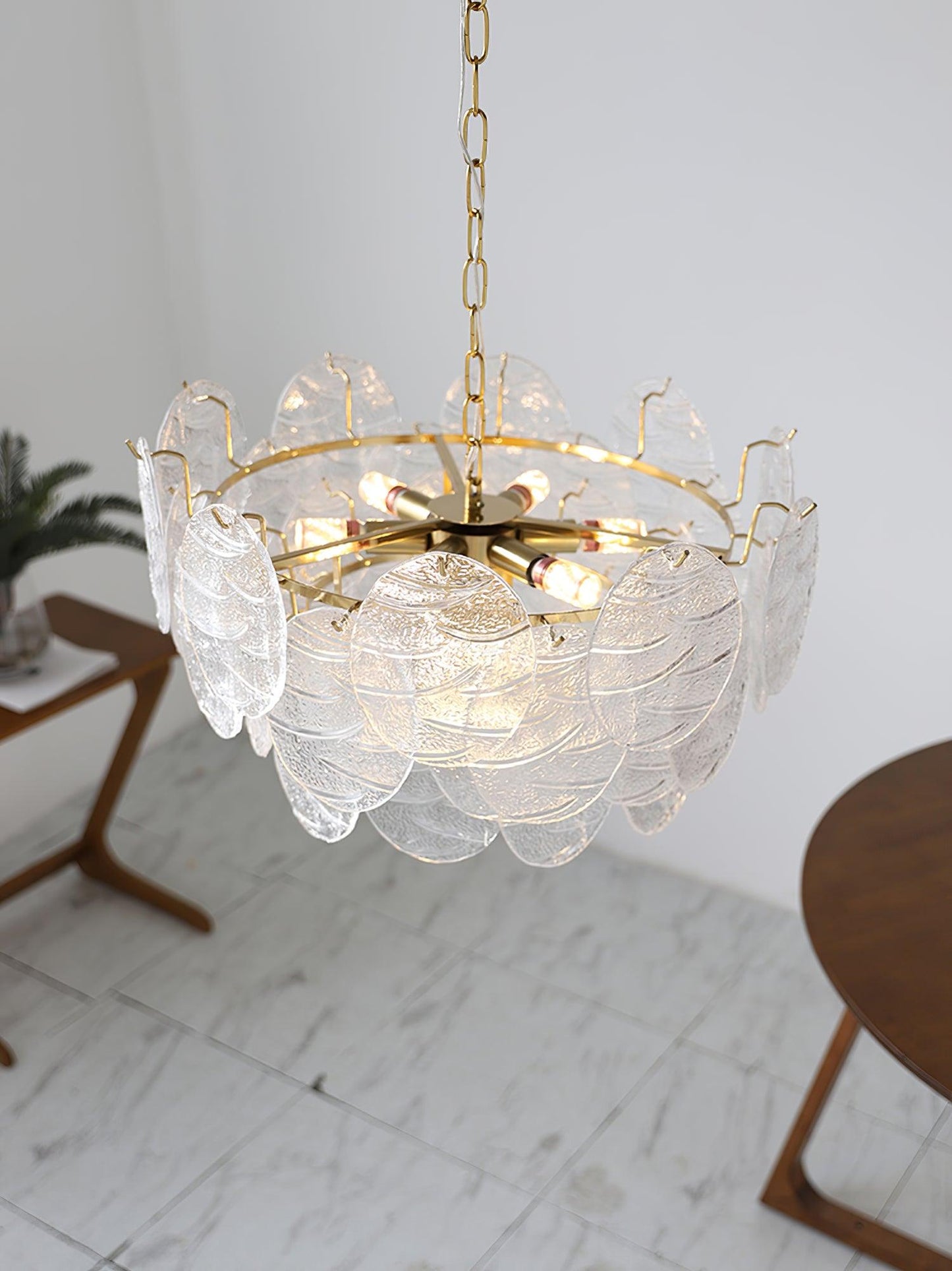 Glass Disc Ceiling fixture Chandelier