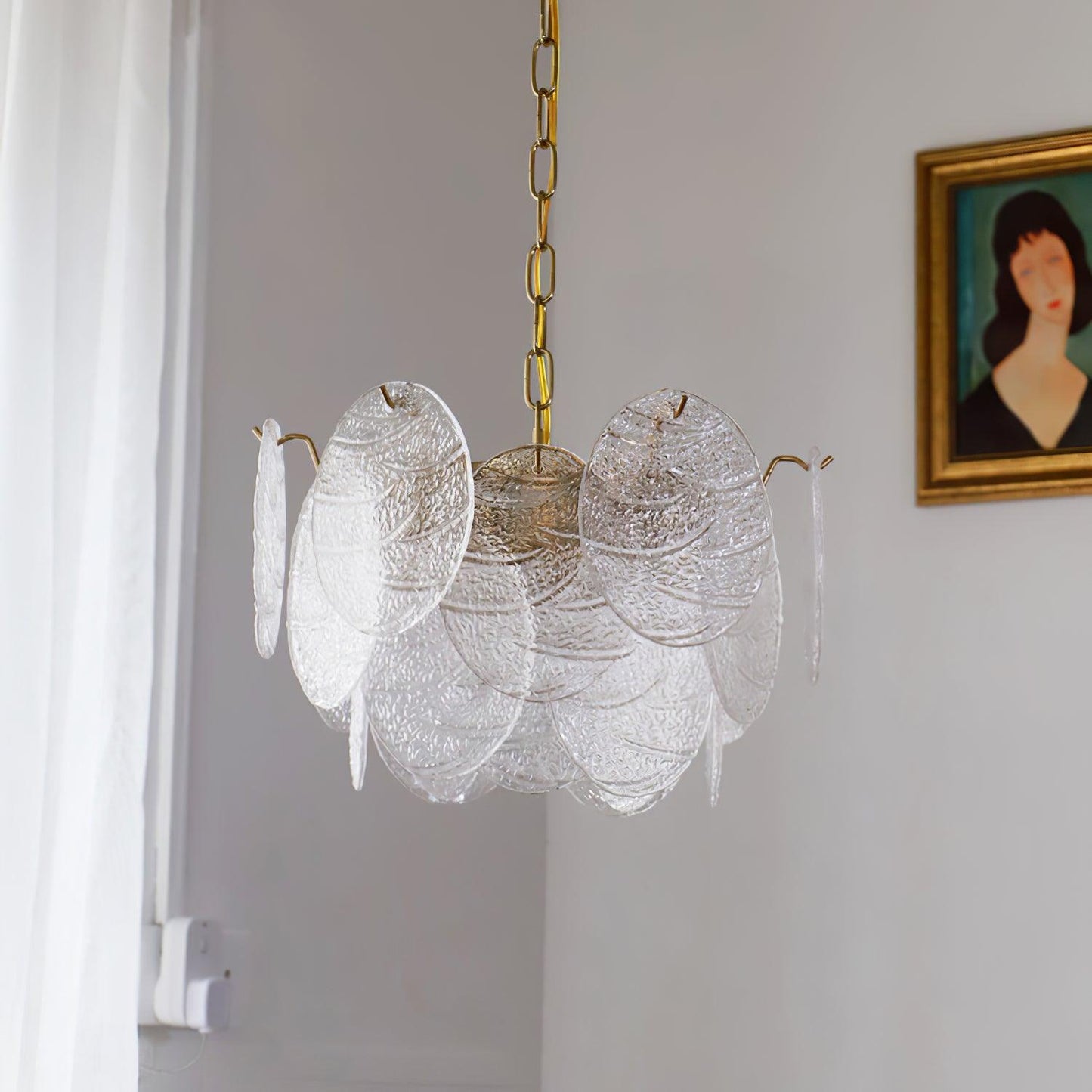 Glass Disc Ceiling fixture Chandelier