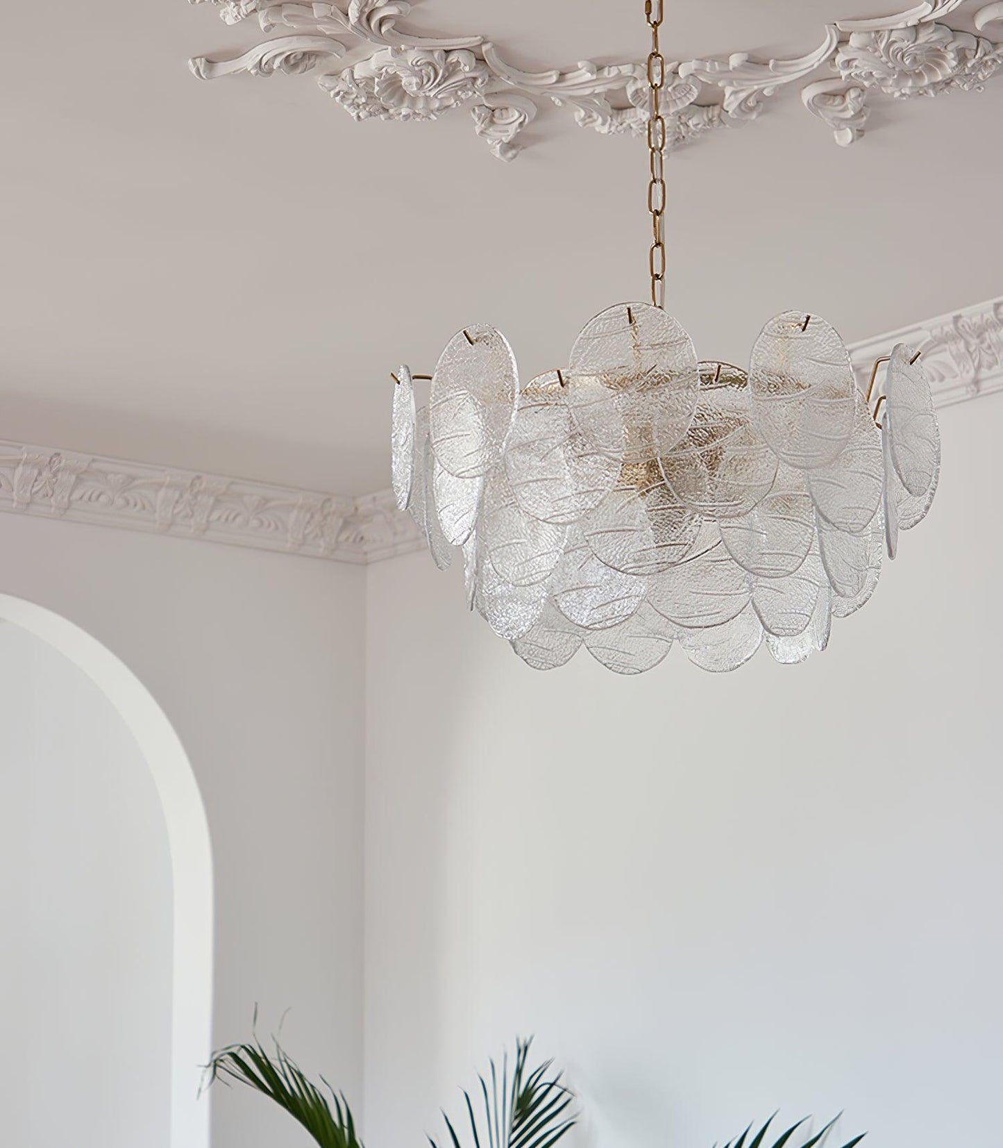 Glass Disc Ceiling fixture Chandelier