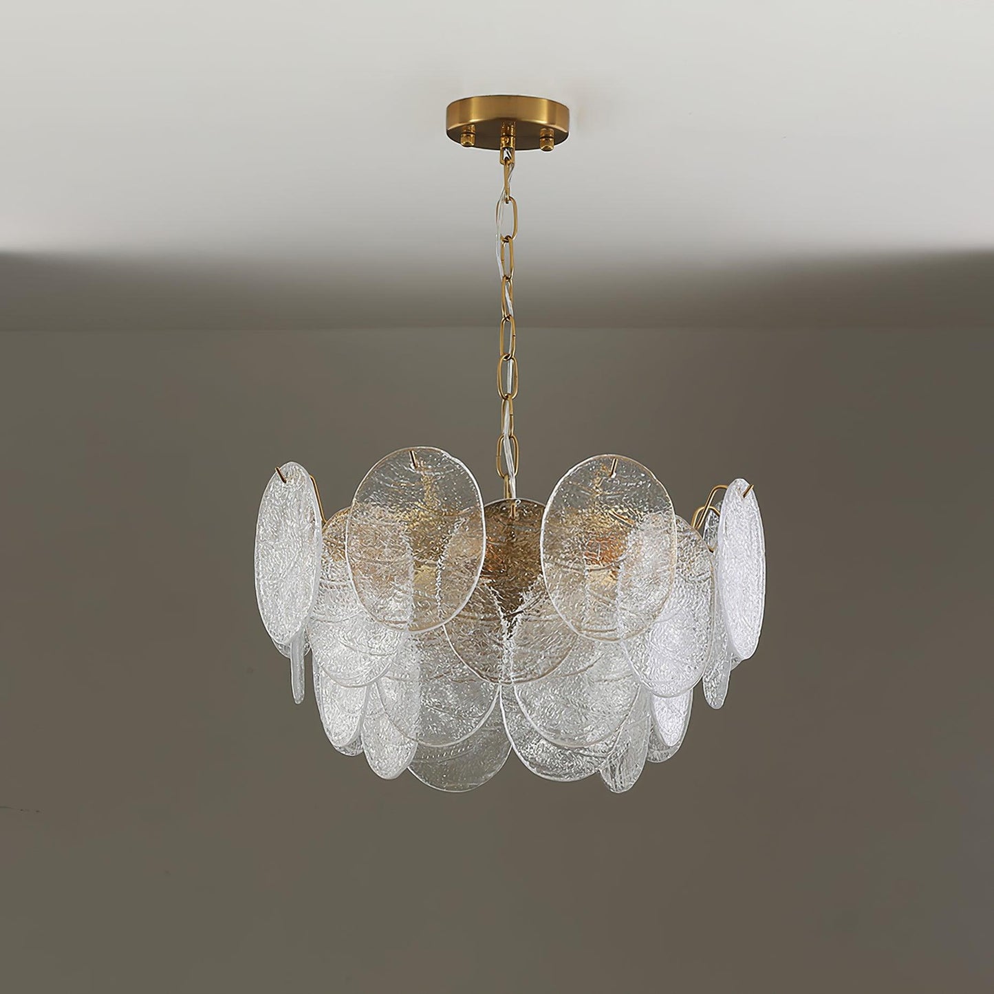 Glass Disc Ceiling fixture Chandelier