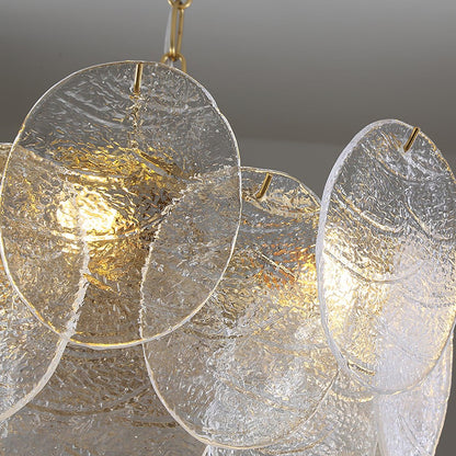 Glass Disc Ceiling fixture Chandelier