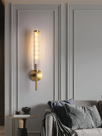 Glass Linear Brass Wall-mounted lamp Wall Light