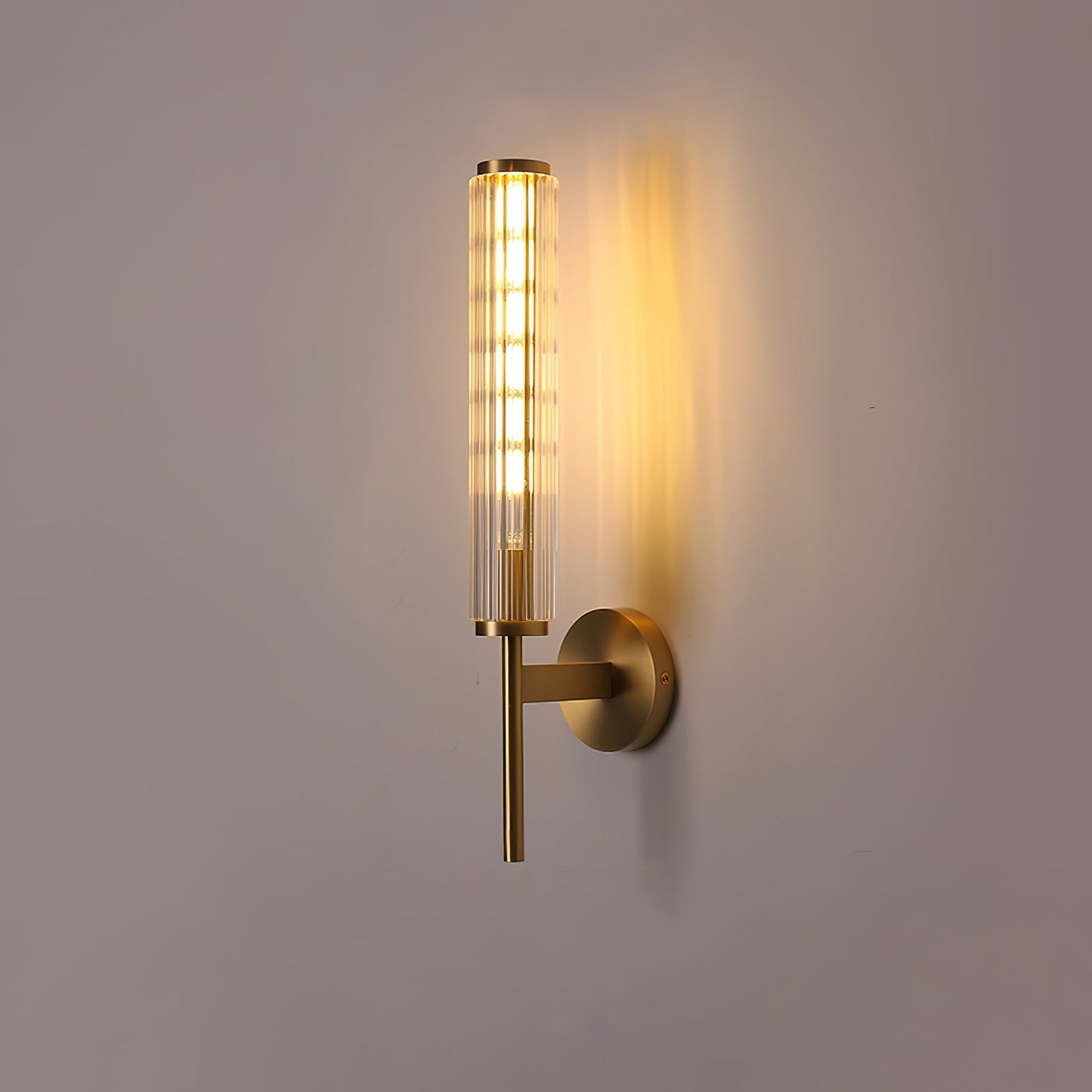 Glass Linear Brass Wall-mounted lamp Wall Light