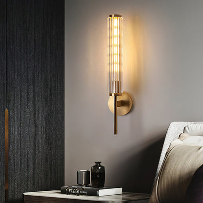 Glass Linear Brass Wall-mounted lamp Wall Light