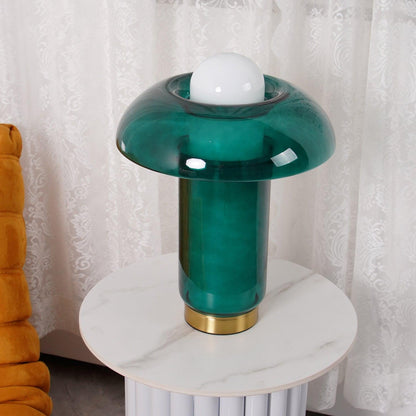 Glass Mushroom Nightstand lamp Table Lamp