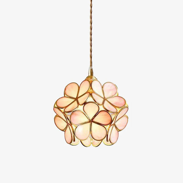 Glass Petal Droplight Pendant Light