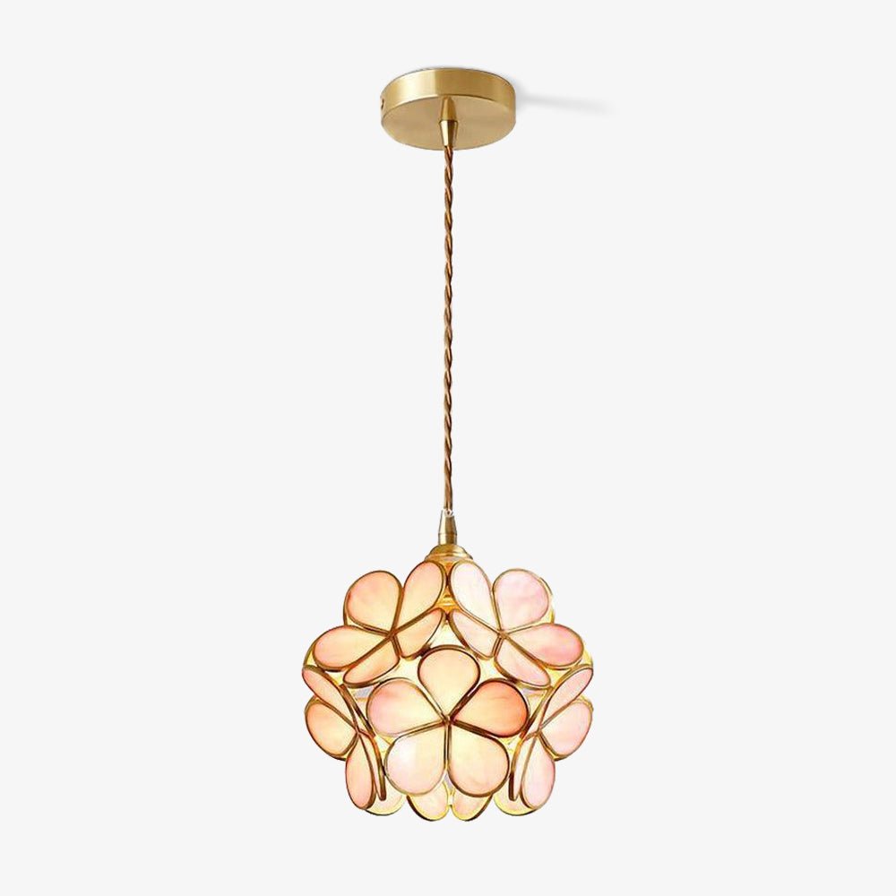 Glass Petal Droplight Pendant Light