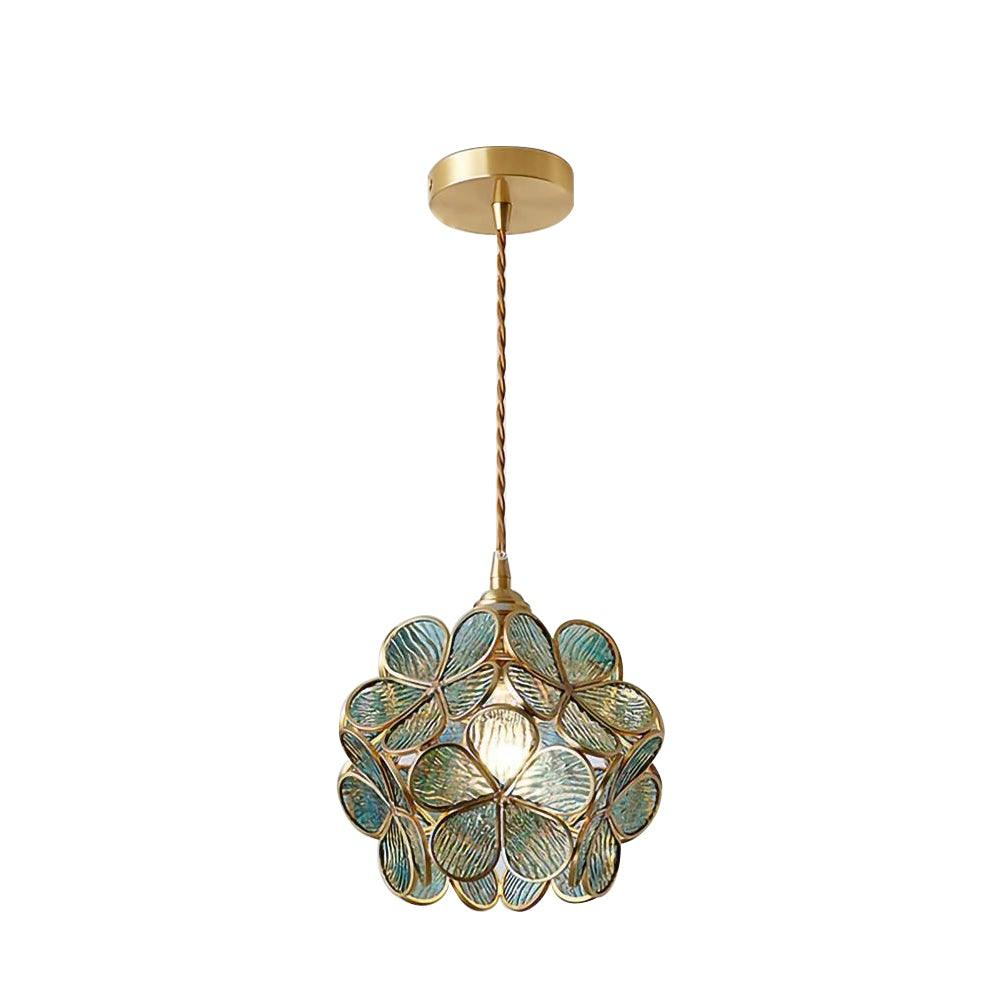 Glass Petal Droplight Pendant Light