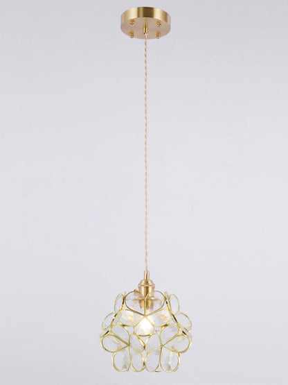 Glass Petal Droplight Pendant Light