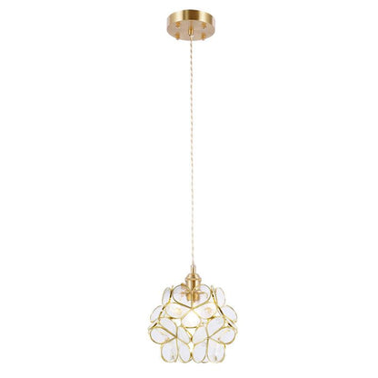 Glass Petal Droplight Pendant Light