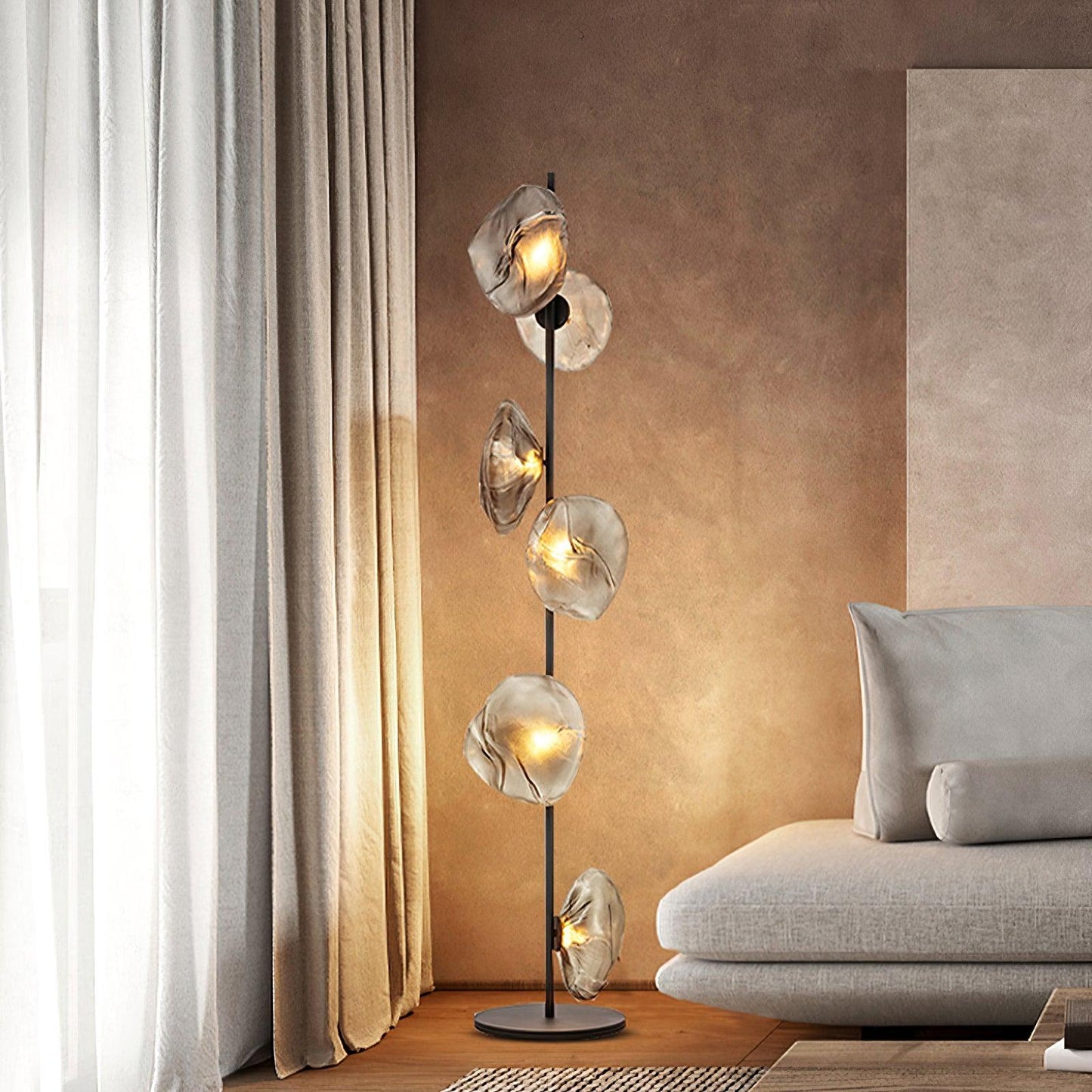 Glass Petals Free-standing Lamp Floor Lamp