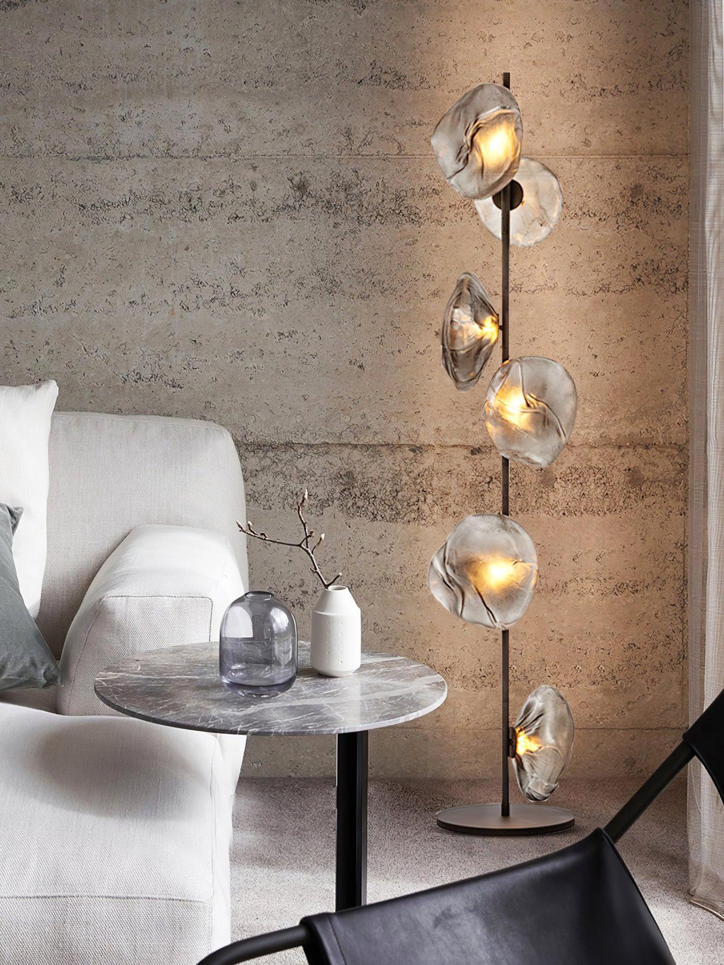 Glass Petals Free-standing Lamp Floor Lamp