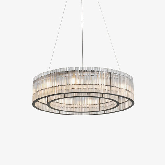 Glass Tube Ring Pendant light Chandelier