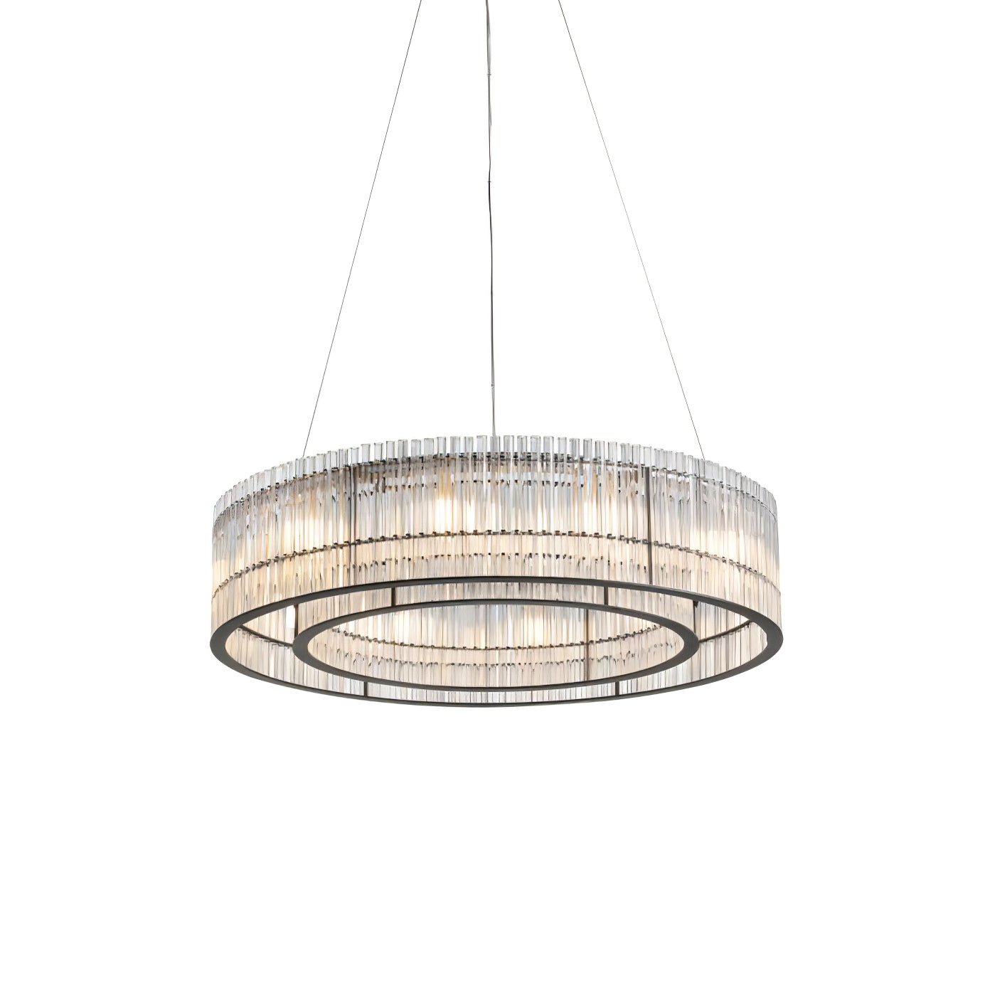 Glass Tube Ring Pendant light Chandelier