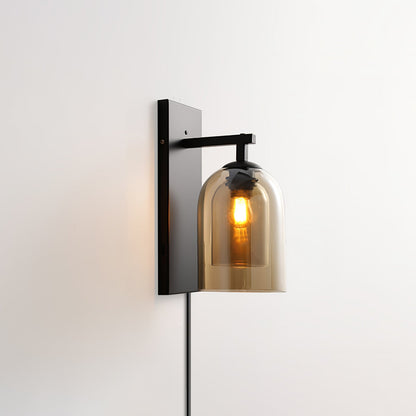 Glass Tubular Plug-in Wall light Wall Lamp