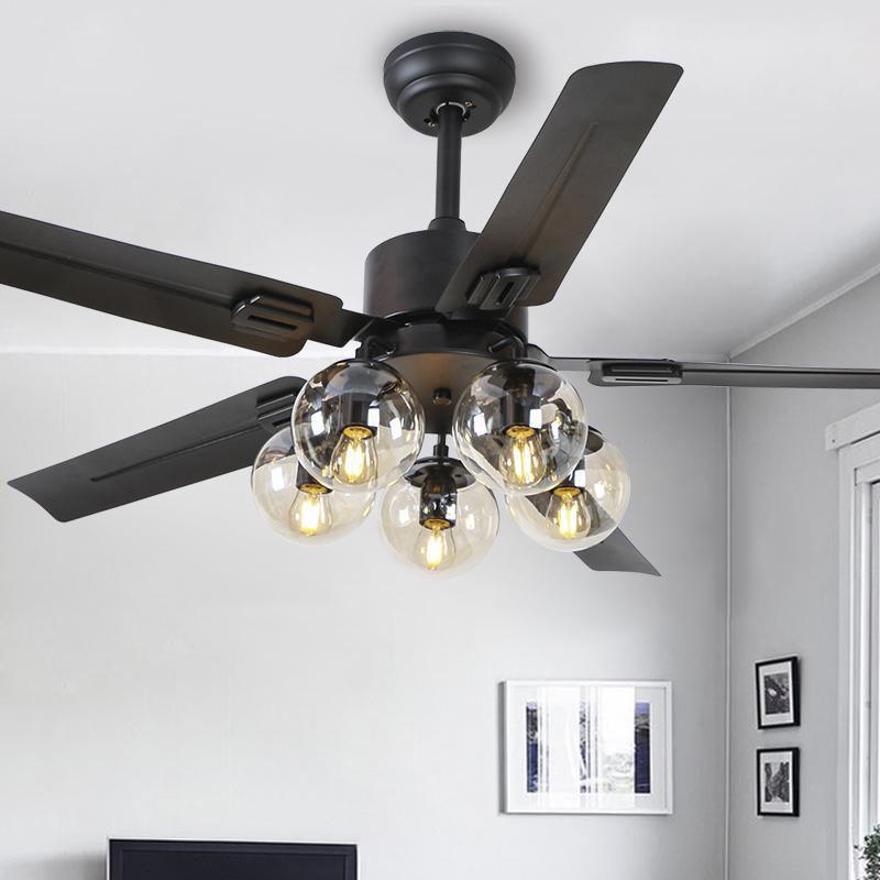 Black Vintage Overhead fixture Ceiling Fan