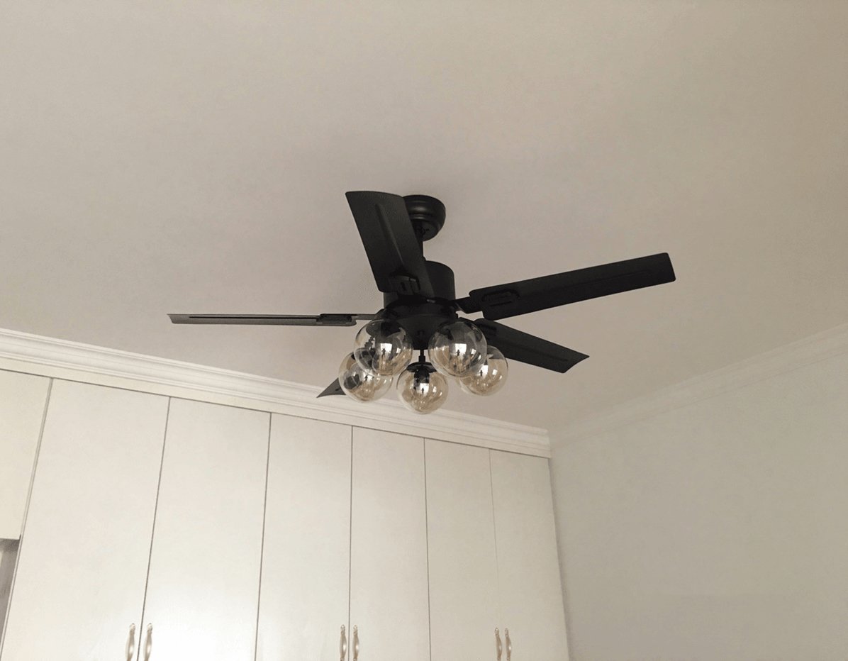 Black Vintage Overhead fixture Ceiling Fan