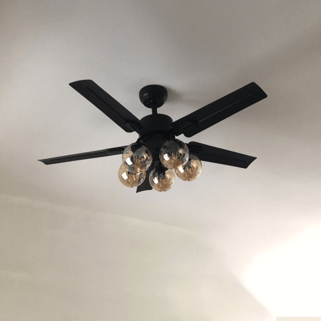 Black Vintage Overhead fixture Ceiling Fan