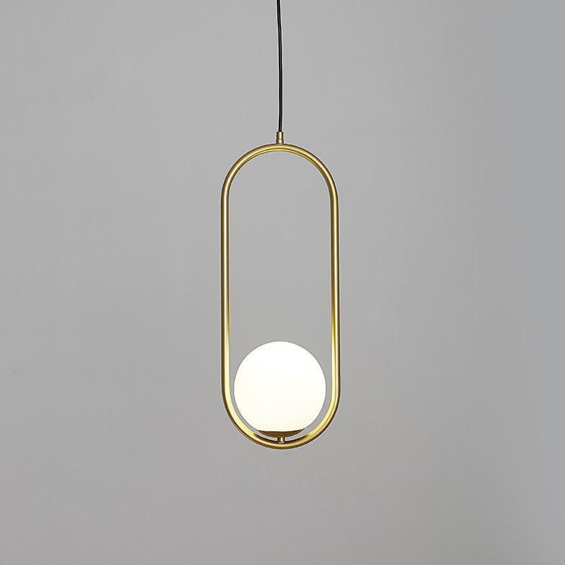 Mila Brass Droplight Pendant Swag Light